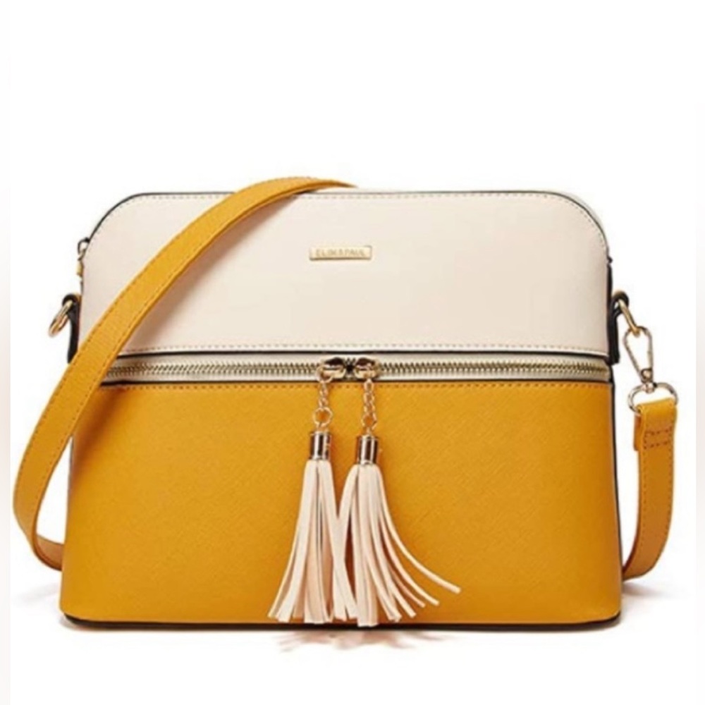 Lunar Lightweight Medium Dome Crossbody Bag, with wallet.